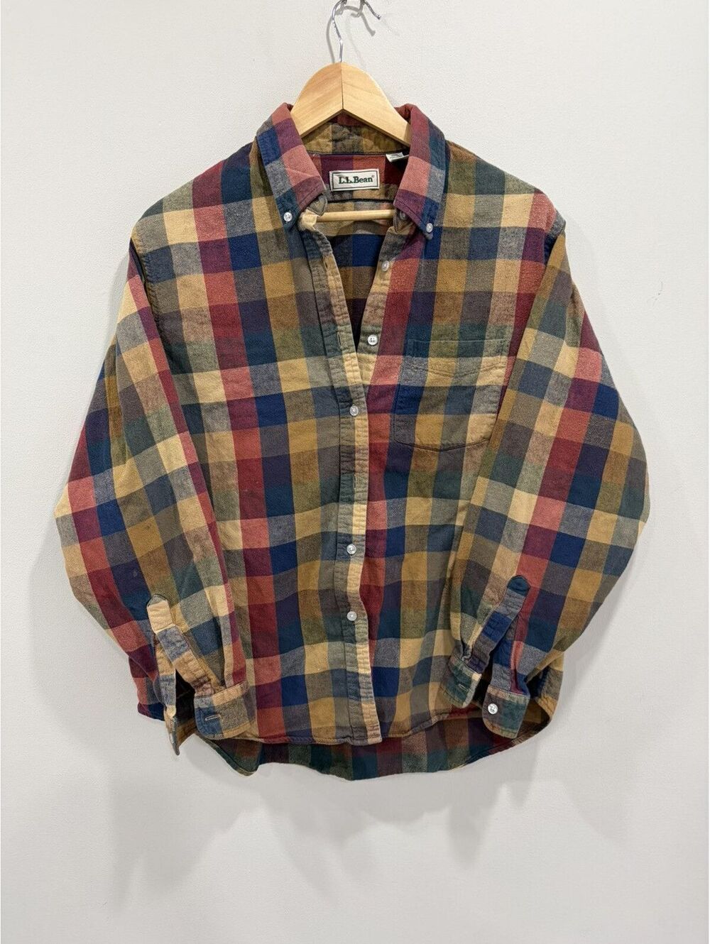 Vintage LL Bean Plaid Buttn Up Shirt